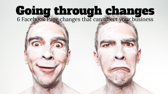 changes to the Facebook Pages layout.